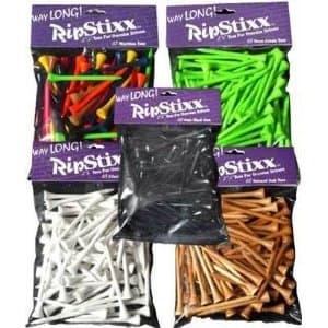 Way Long RipStixx Golf Tees 65 Mustang Red 2.75"