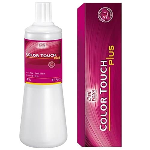 Wella Color Touch Plus 77/03 Intense Medium Natural Gold Blonde 60ml and Wella Color Touch Plus Emulsion 4 % 500ml TWIN PACK