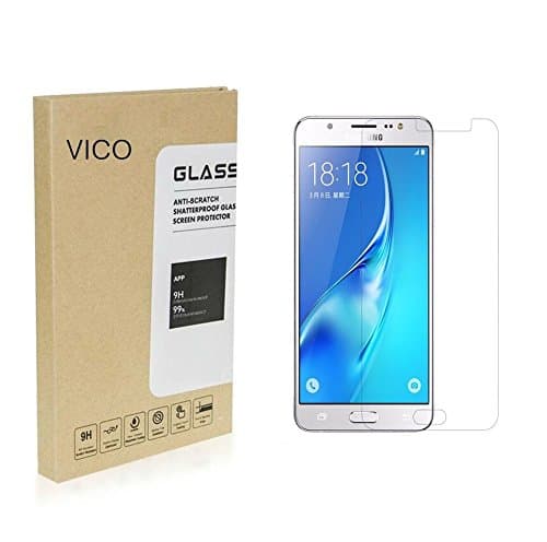 Galaxy J5 2016 Tempered Glass Screen Protector, SPIN Premium [Anti-Scratch][Anti Shock]Ultra Thin Lightweight 0.3mm[Shatter Proof] 9H Hardness Wet Applied Screen Protector for Samsung Galaxy J5 (2016) Clear HD Anti-Bubble Film (1 x Pack)