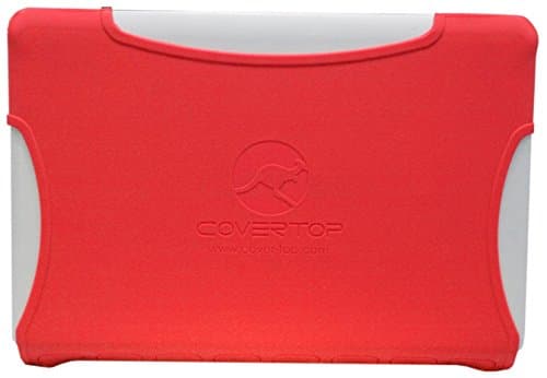 CoverTop 15.6" Case Universal Apple Mac Laptop Pure Silicone Cover Shock Resistant Jacket (Red)