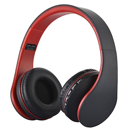 FeBite Bluetooth Headphone Wireless, Noise Cancelling Foldable Earphone Over Ear Stereo Headset Hands-Free Calling with 3.5mm Audio Cable for iPhone 7/7Plus/6S/6 Plus, iPad Air/Mini, iPod Touch, Tablets, Laptop, Notebook