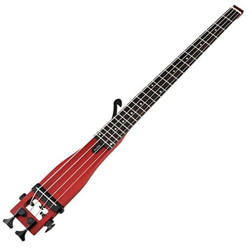 Anygig Potable Bass Guitar 4 Fret Strings 34" Scale Backpacker + Bag (Cherry)