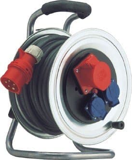 Hedi K2SD Rotary Power Cable Reel 1 x CEE/Schuko 5x1,5 mm2 Cable, Length: