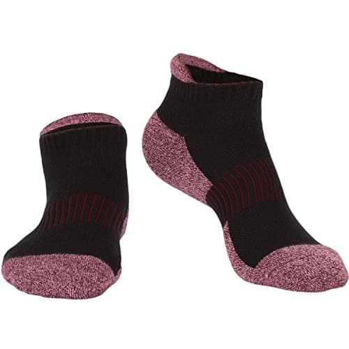 Fracer Women's Cushion Low Cut Intensity Single Tab Running Socks(Pack of 3,Black Brown)