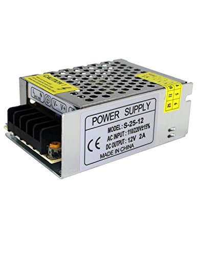 KeerSen DC 12V 2A 24W Switching Power Supply Regulated Transformer w/ Short Circuit and Over Current Protection (12V2A)