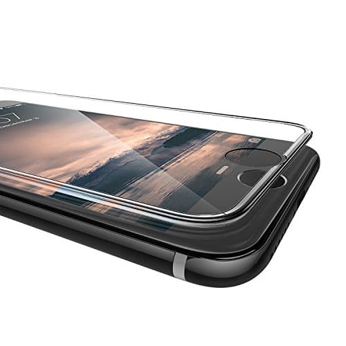 MisVoice iPhone 7 Screen Protector, 4D Full Screen Film Anti-scratch Tempered Glass Protectors with Curved Edge, Screens from Drops, HD Clear, Bubble-free, Shockproof (4.7 Transparence)