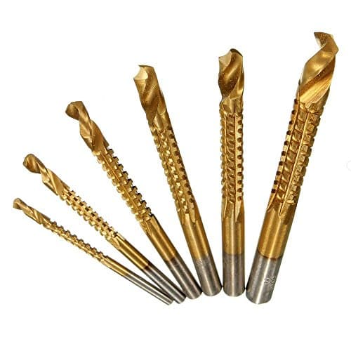 Yakamoz 6PCS HSS Titanium Coated Drill Bit Tool Set Woodworking Wood Metal Hole Cutting Saw Holesaw | 3mm 4mm 5mm 6mm 6.5mm 8mm