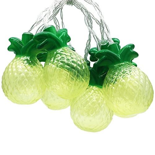 FitLit Pineapple 10 Warm White LED String Lights Garland Novelty Party Home Decor