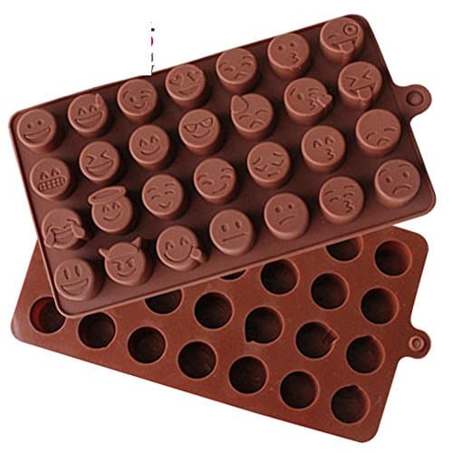 SinCook 28-Cavity Qq Expression DIY Candy Baking Chocolate Cake Ice Jelly Pudding Silicone Molds