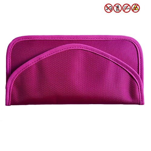 Supersnail Jammer Pouch Case Shielding RFID Signal Blocking Bag (Pink)