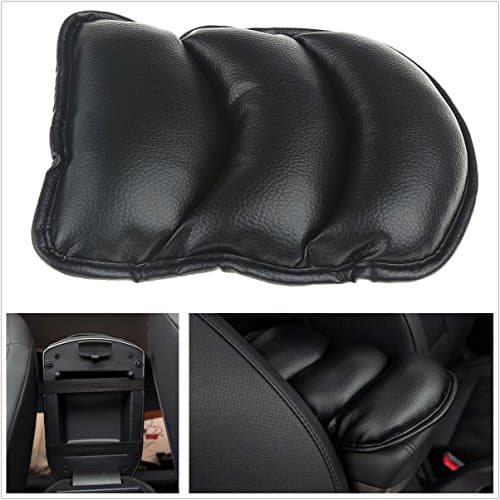 Ronben Black Auto Car Center Armrest Console Soft Pad Cover Support Box Cushion PU Mat Liner