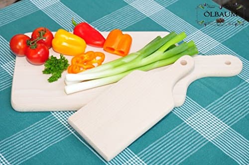 4x Grill Premium Pizza Board 2x Approx. 35 cm + 2 x 22 cm, Dishwasher-safe, Wood, natural, Bruschetta Serving Board Snack Board with Handle, Natural Wood Copper Beech Untreated, Pita, Raclette Grill Rack Donner NaanServing Board, Roti Ciabatta – Langos Chubz Serving Boards, Piadina – Chapati Focaccia Teri Yaki Serving Platter, Döner Kebab Tarte Flambée Onion Kitchen Party Buffet Plate Ekmek Papadam Bread Board and Bread Wood