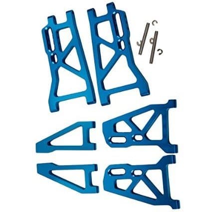 Yiguo Front/Rear Lower Suspension Arm & Front Upper Suspension Arm kit for FS RC 1:10 Big Castor Truck Upgrade Blue