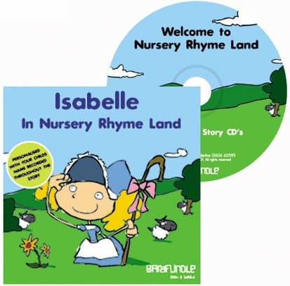 Barafundle Personalised Story CD Isabelle in Nursery Rhyme Land