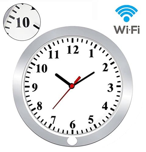 [Upgraded Version] KAMRE Full HD 1080P WIFI Wall Clock Hidden Spy Camera Support IOS/Android/PC Remote Real-time Video, Nanny Cam for Home Security with Motion Detection
