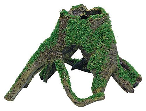Tree Stump with Moss Vivarium or Aquarium Decoration