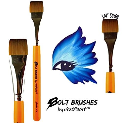BOLT Face Paint Brush by Jest Paint - 3/4" Stroke