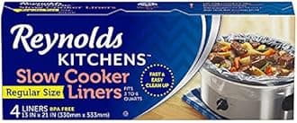 ReynoldsSlow Cooker Liners, 4-Count (Regular Size, Pack of 12)