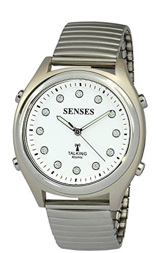 ATOMIC! Talking Watch - Sets Itself SENSES Women's Crystal Stylist Talking Watch (TC-SRTK201-1)(M104)