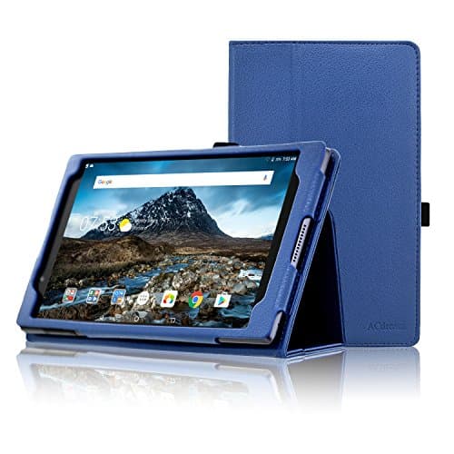 Lenovo Tab 4 8 Case, ACdream Premium PU Folio Leather Tablet Case for Lenovo Tab4 8 tablet(2017 version), Dark Blue