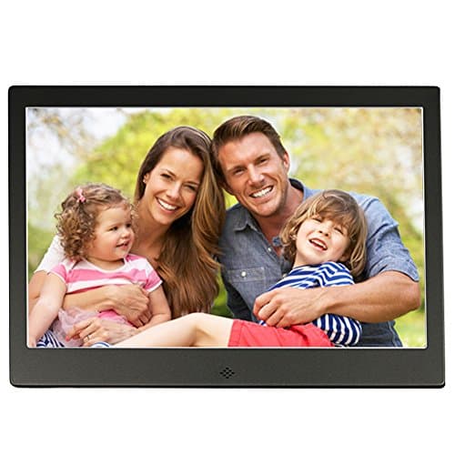 Digital Photo Frame Full HD 15.4 Inch Ultra-thin Metal Case Advertising Machine TV Micro Displays With Remote Control IPS 1280 * 800, Support Photo, Music &amp; Video, HDMI Interface, HongLanAo® Electronic Photo Frame Digital Album (Black)
