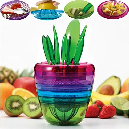 Fuson 10 Vegetable Cutter,Veggie Chopper,Juicer,creative Gadgets of multi - functional Fruit Vegetable Utensils