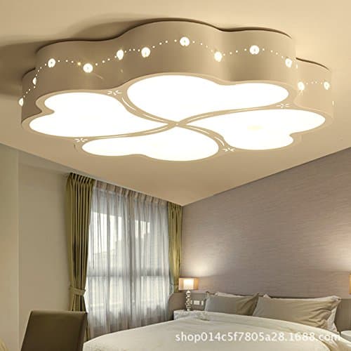 Cttsb Ceiling lamp modern led wedding room warm bedroom infinity bedroom study, remote control + stepless dimming, diameter 50cm36W