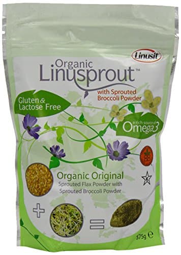Linusit Sprout Flax Powder with Sprouted Broccoli 375 g (Pack of 2)