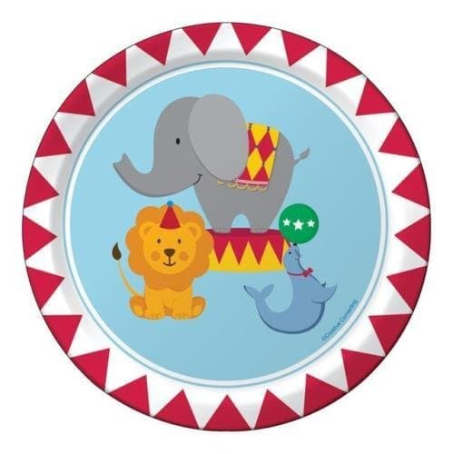 Creative Party Circus Time! Paper Party Lunch Plates (8 Pack)