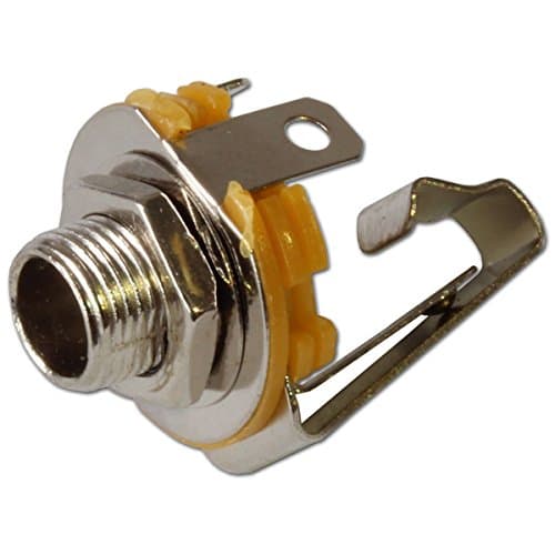 6.35mm 1/4" Jack Mono Switched Chassis Panel Mount Female Socket Connector