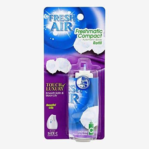 5 x Freshmatic Compact Unit Refills Spray Compact Machine Refills. (Smooth Satin &amp; Moon Lily)
