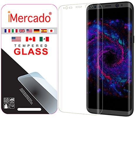 Screen Protector Samsung Galaxy S8 iMercado (3D Curved, Tempered Glass, Crystal Clear)