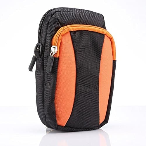 Universal Multifuctional 5.5 Inch Diagonal Cross Color Polyester Pearl material Storage Waist Packs / Waist Bag / Hiking Bag / Camping Bag with armlet for iPhone 6 Plus &amp; 6S Plus, Samsung Galaxy S7 Edge / Note 5 / N920 &amp; S6 Edge Plus / G928 &amp; A8 / A800 &amp; Note IV / N910(Orange)