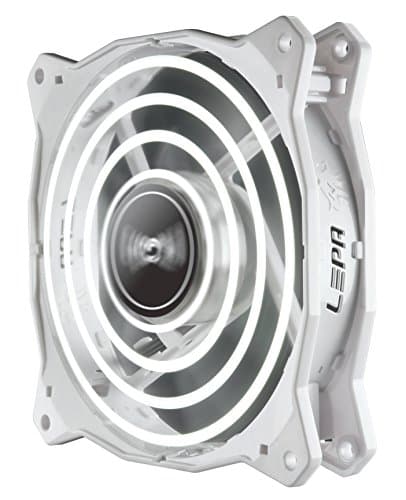 LEPA Chopper Advance 120mm High Performance LED PC Case Fan, White - LPCPA12P-W