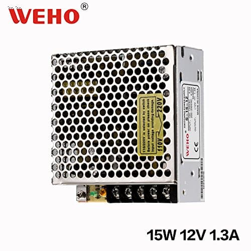 12v 1.3a Dc Universal Regulated Switching Power Supply 15w for CCTV, Radio, Computer Project