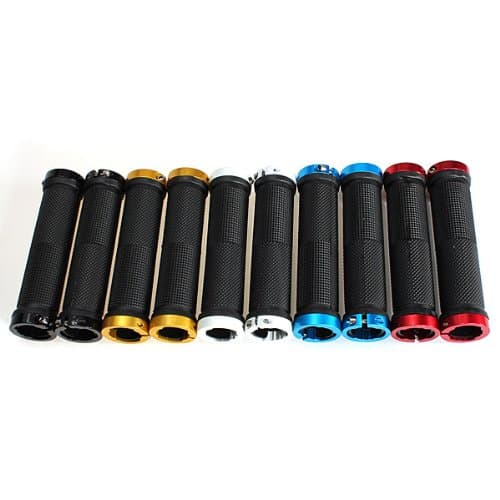 DOUBLE LOCK ON LOCKING BMX MTB MOUNTAIN BIKE CYCLE BICYCLE HANDLE BAR GRIPS