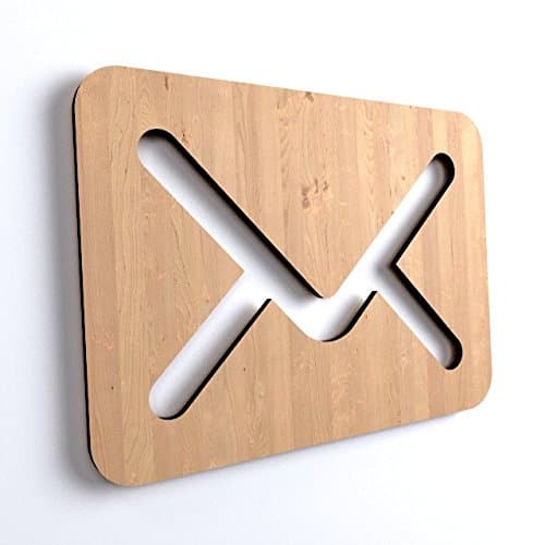 10x Wooden Envelope Message Shape Plain Hanging Email Room Decoration (V55)