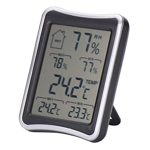 Sel Natural LCD Digital Hygrometer and Humidity Meter,Temperature Thermometer for Home