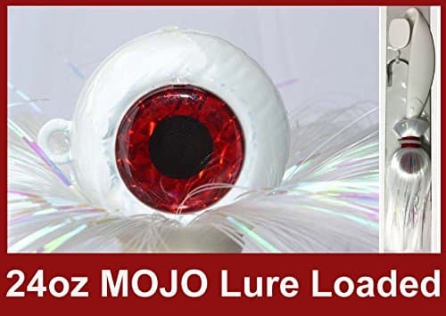 Blue Water Candy - Rock Fish Candy 24 oz Mojo Lure Loaded with 9-Inch Swimbait Shad Body (White) by Blue Water Candy