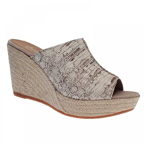 Castell Slip On Skin Print High Wedge