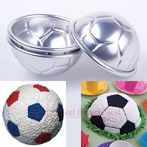 kimberleystore Creative Cute 8cm 3D Soccer Do it yourself Cake Baking Mould