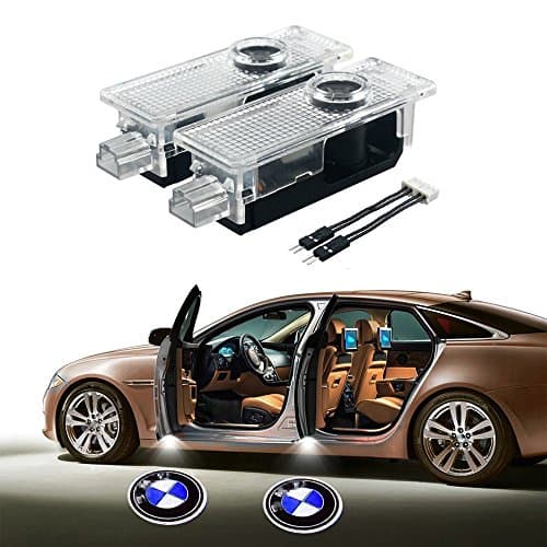 Airydar 2 Pieces Easy Installation Car Door LED Logo Projector Ghost Shadow Lights with Installation Instruction (BMW01)