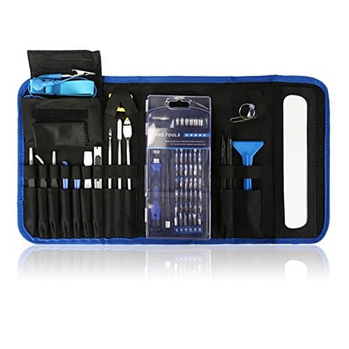 UKXHAN 86 in 1 Precision Screwdriver Set, Magnetic Driver Kit, Repair Tool Kit for iPhone4,5,6,7, iPad, Tablets, Smartphones, Laptops, PDA, PC, Watches,Glasses and Other Electronic Devices, Including Protection Package