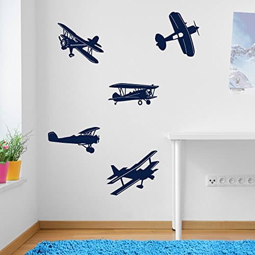 Aeroplane Airplane Plane Set Wall Decorations Window Stickers Wall Decor Wall Stickers Wall Art Wall Decals Stickers Wall Decal Decals Mural Décor Diy Deco Removable Wall Decals Colorful Stickers