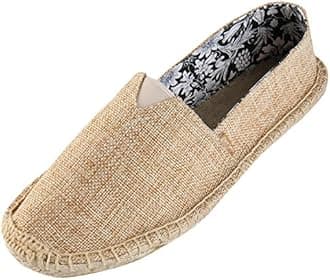 Alexis LeroyWomen's Flat Espadrilles Canvas Shoes Slip on Espadrilles