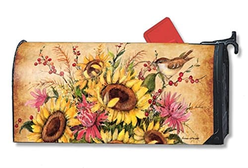 MailWraps Sunflower Mix Mailbox Cover #01197