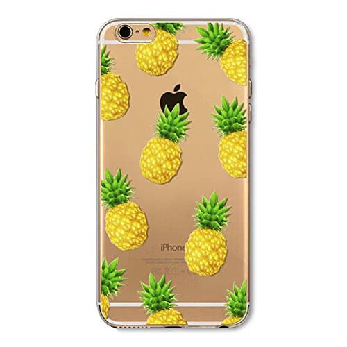 Pineapple iPhone 6 6S case - Clear Ultra Thin TPU GEL iPhone 6S 6 Cover Skin 4.7”