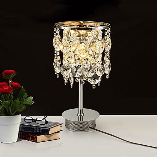 Hines love Chandelier Creative vertical LED Table lamp simple modern K9 crystal lamp applicable to the bedroom bedside living room study Villa