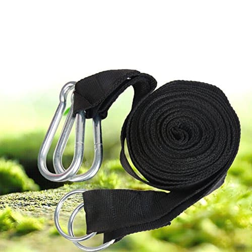 Hammock Straps-800kg Load Capacity Total/2*8cm Locking Carabiner/2 PCS Hammock Tree Straps 300x5cm-HEAVY DUTY &amp; HIGH QUALITY For Outdoor Indoor Garten Camping