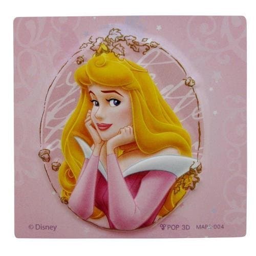 Disney 3D Fridge Magnets Square Pop Out - Sleeping Beauty - Design # 004